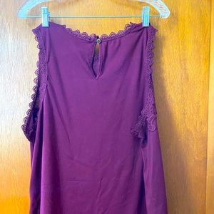 Dark plum Torrid blouse